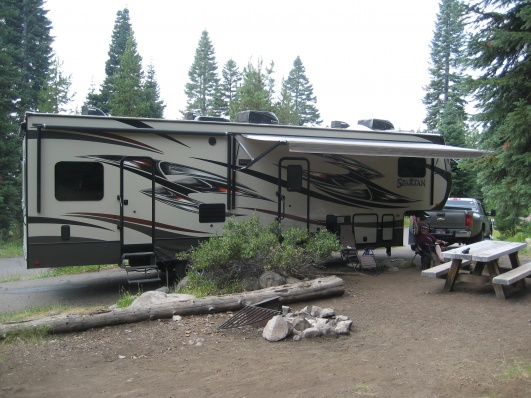 Our camp spot at Diamond Lake,Or