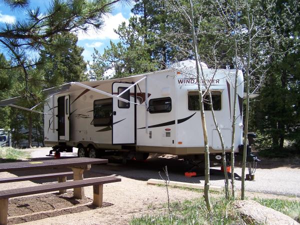 Our campsite at Mueller State Park near Divide, CO