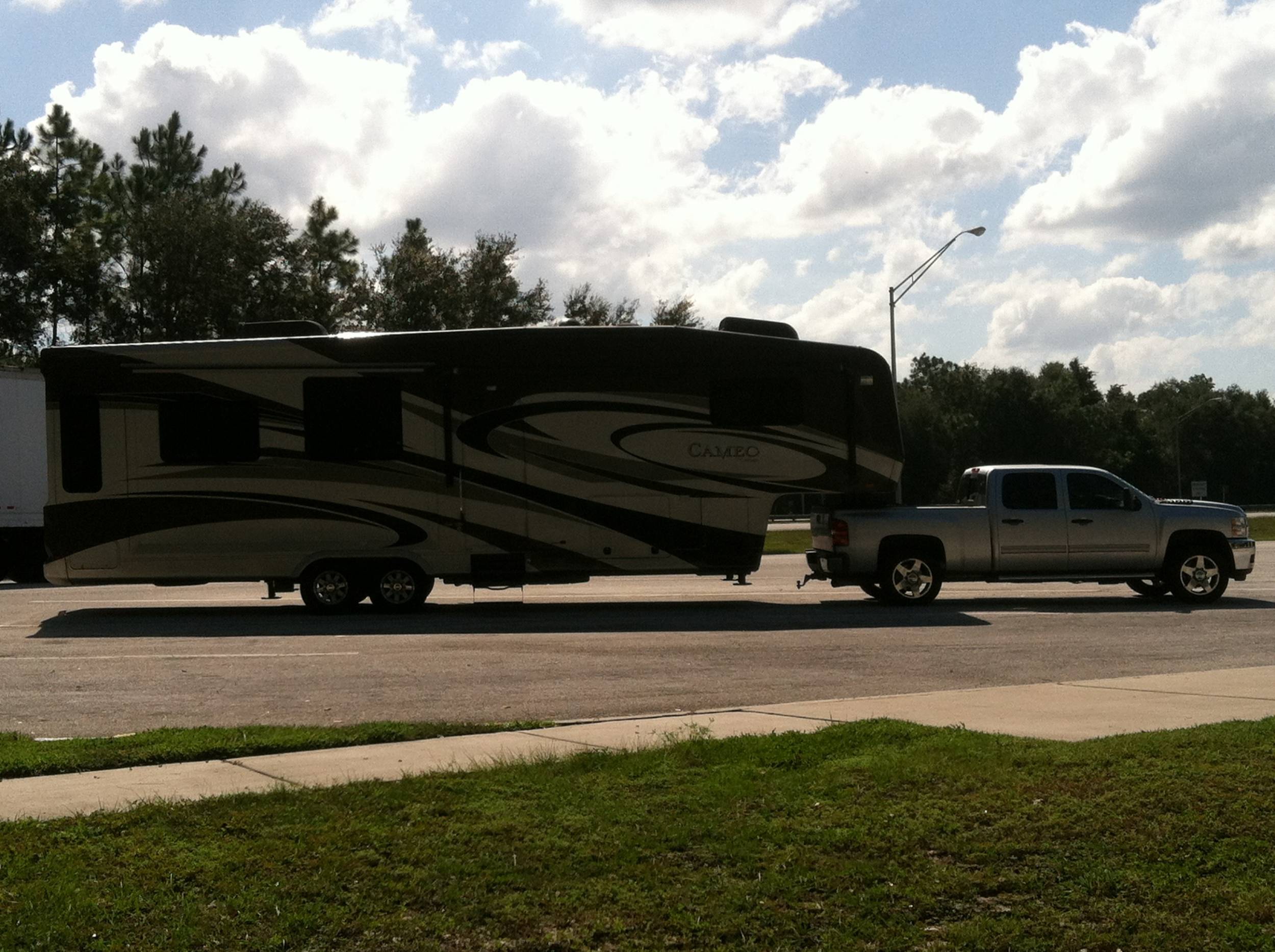 Our current 5th wheel and truck