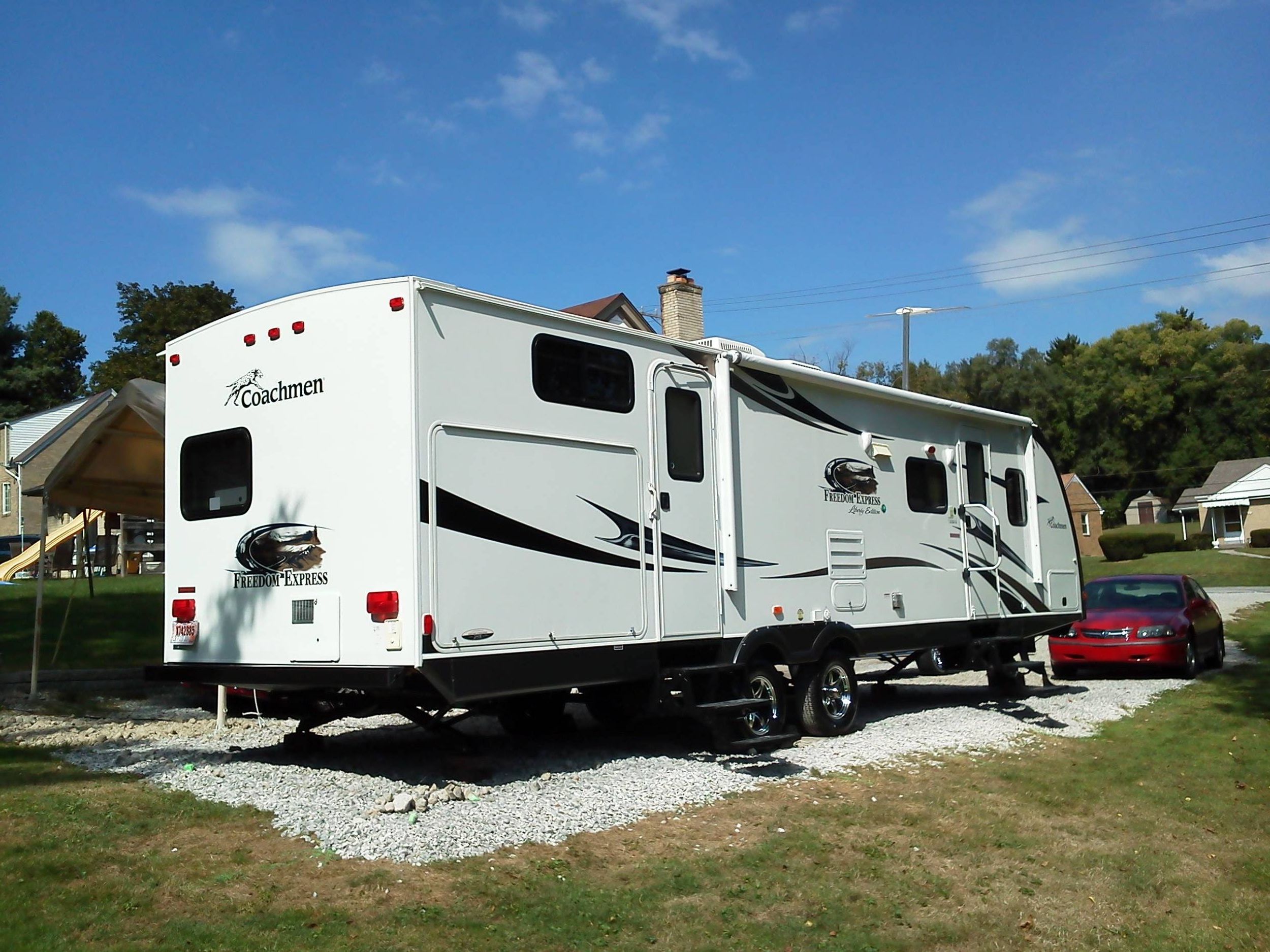 Our new trailer finally home