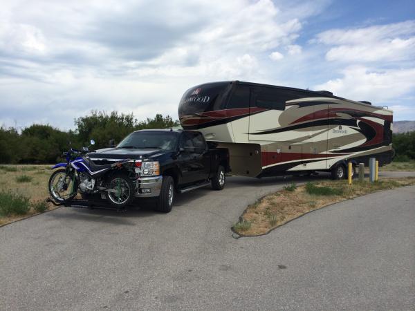 Our rig at Bear Lake, UT.