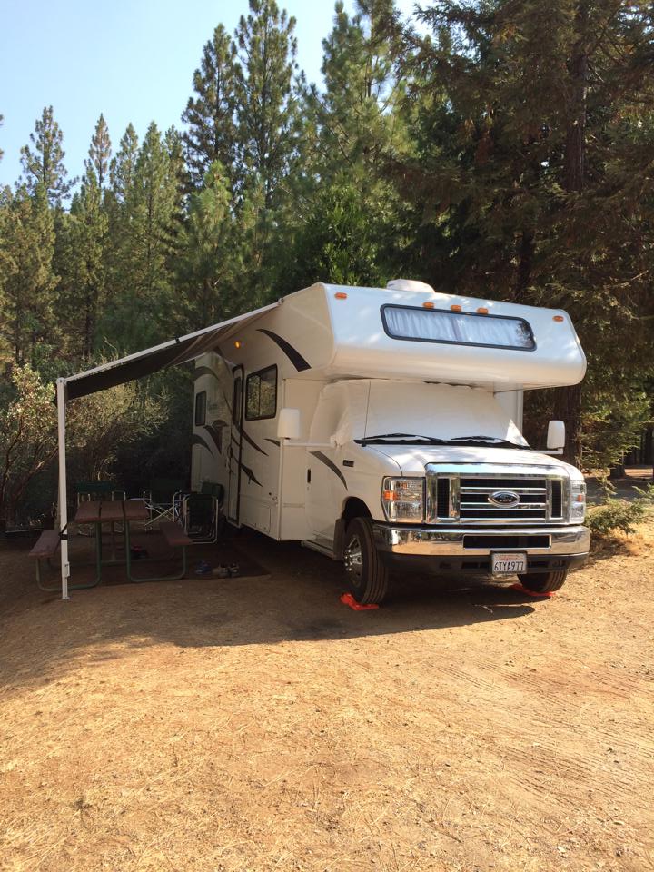 Our spot at Yosemite Pines RV park