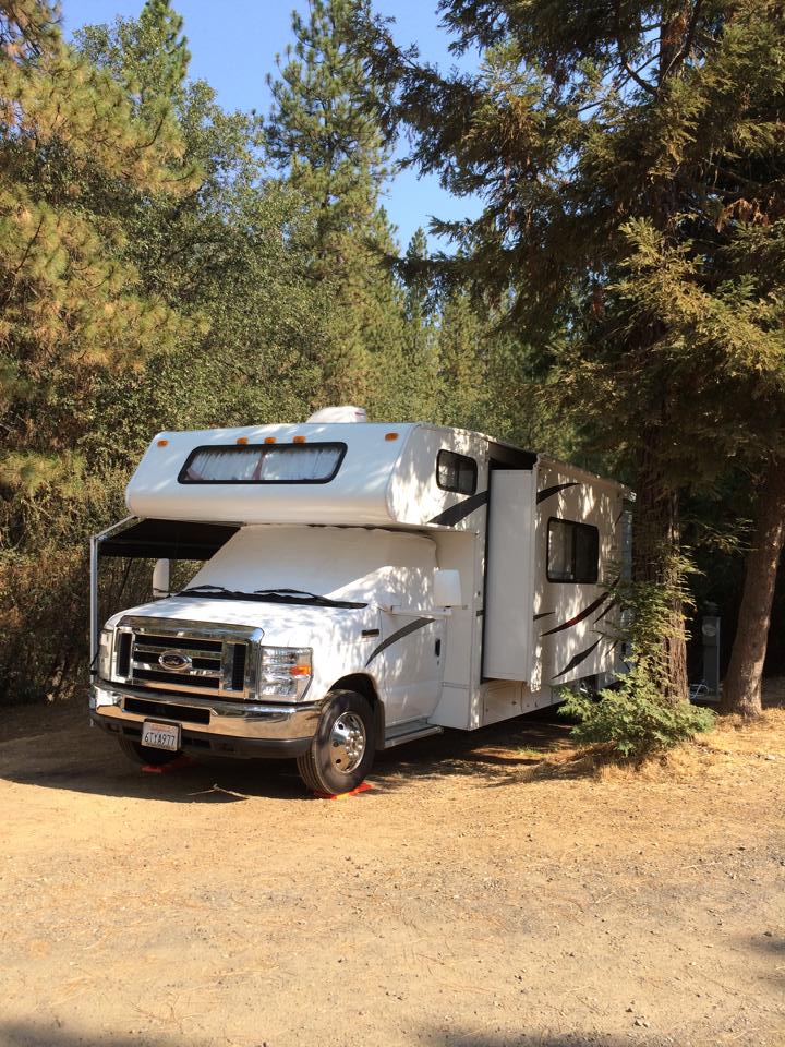 Our spot at Yosemite Pines RV park