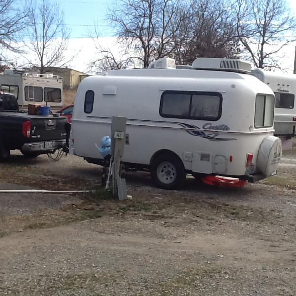 Our sweet 2016 Casita on the day we decided to call Escape Trailer Industries to begin our build sheet!Feb2017