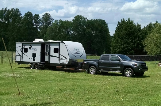 Our Tacoma came from the "Toyota of APEX" dealership in APEX, N.C.