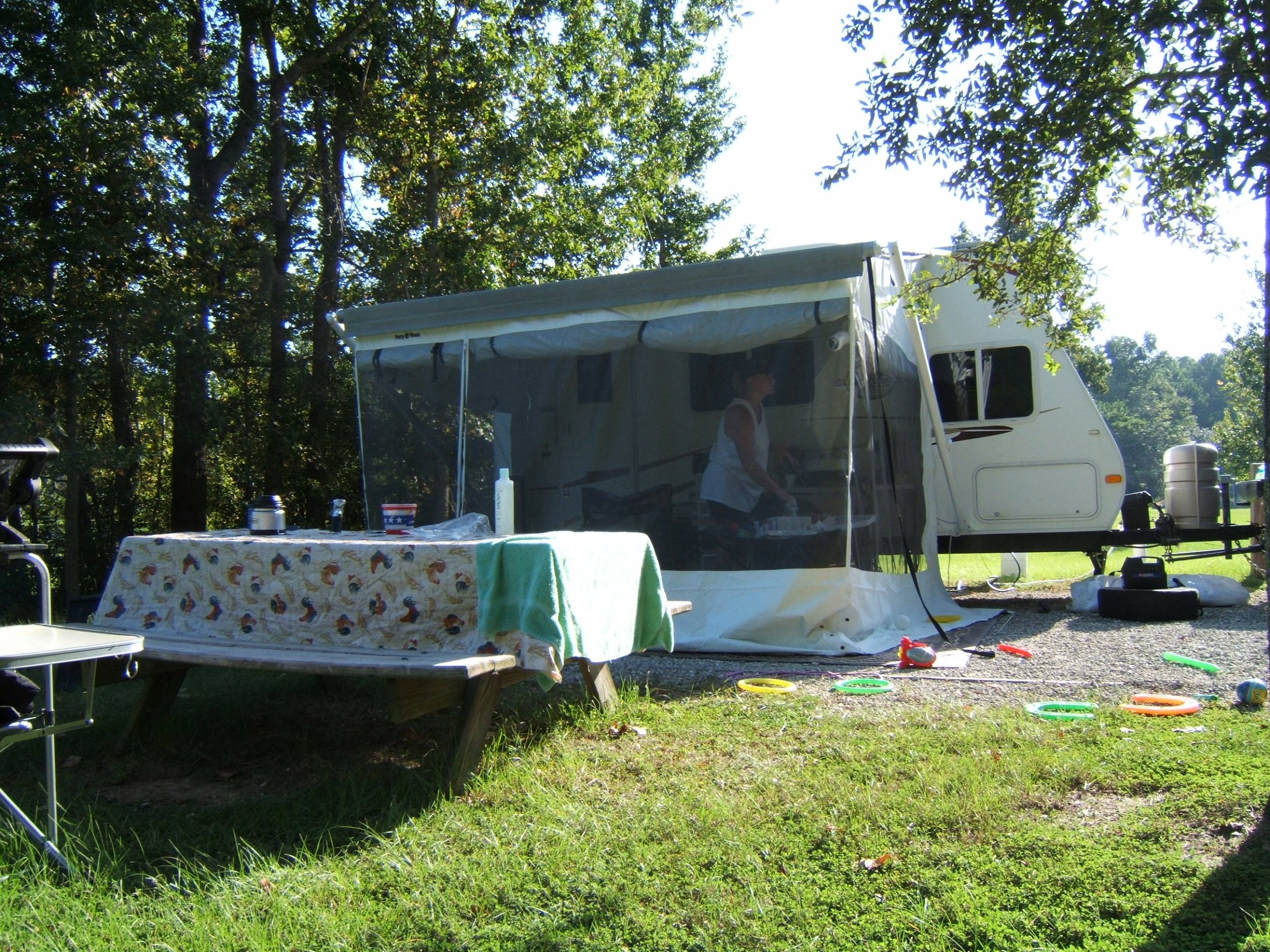 Our Trailer with the Patio O'Room