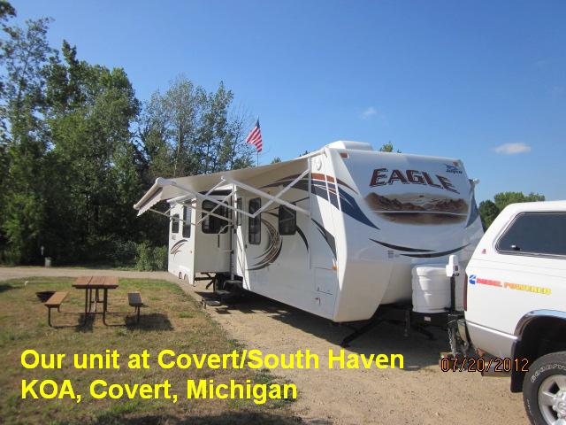 Our Unit at Covert & South Haven KOA, MI