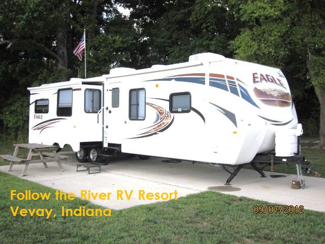 Our Unit at Follow the River RV Resort, Vevay, Indiana