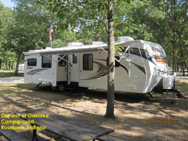 Our Unit at Oak Lake Campground, Roselawn, Ind