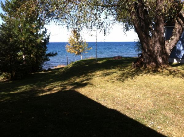 Our view of Lake Superior at our cottage in Aura, Mi