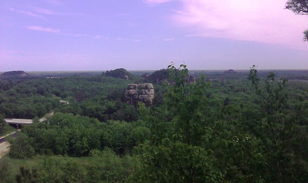 Overlook from top of Mill Bluff