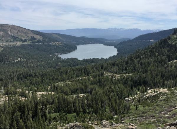 Overlooking Donner Lake from the Truckee train tunnels