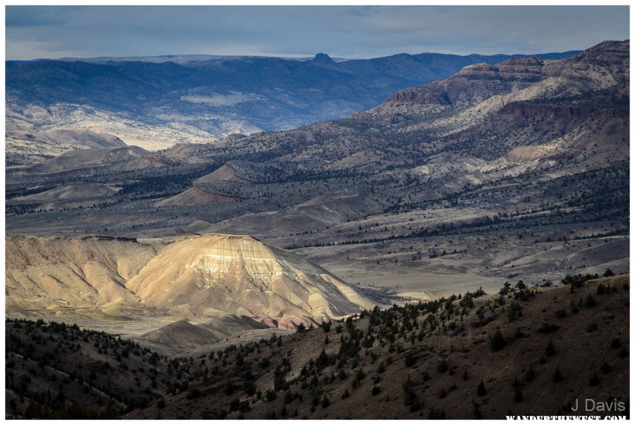 Painted Hills surrounded by potential wilderness