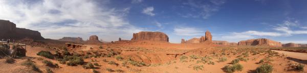 Panorama again from Monument Valley