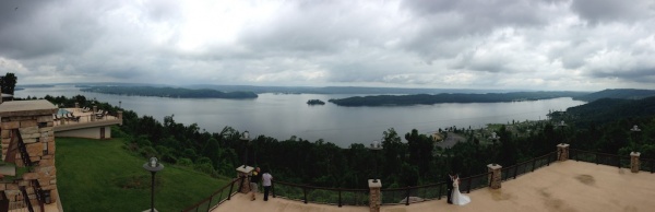 Panorama of Lake Guntersville taken from the Lodge at Guntersville State Park