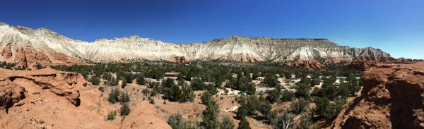 Panorama of the campground, Kodachrome Basin SP, UT