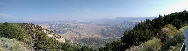 Panorama of the Yampa Plateau on the Colorado side of Dinosaur National Monument. This is at the end of the Harpers Corner Auto Tour which is well wor