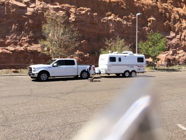 Parked at Glen Canyon Dam, Page AZ