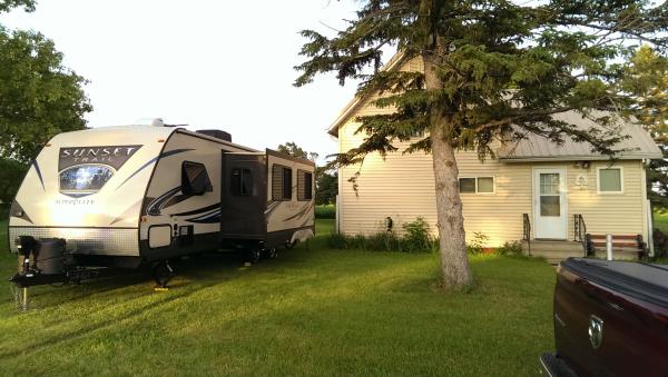 Parked for 3 nights at our family farm, 120 years in the family and counting.