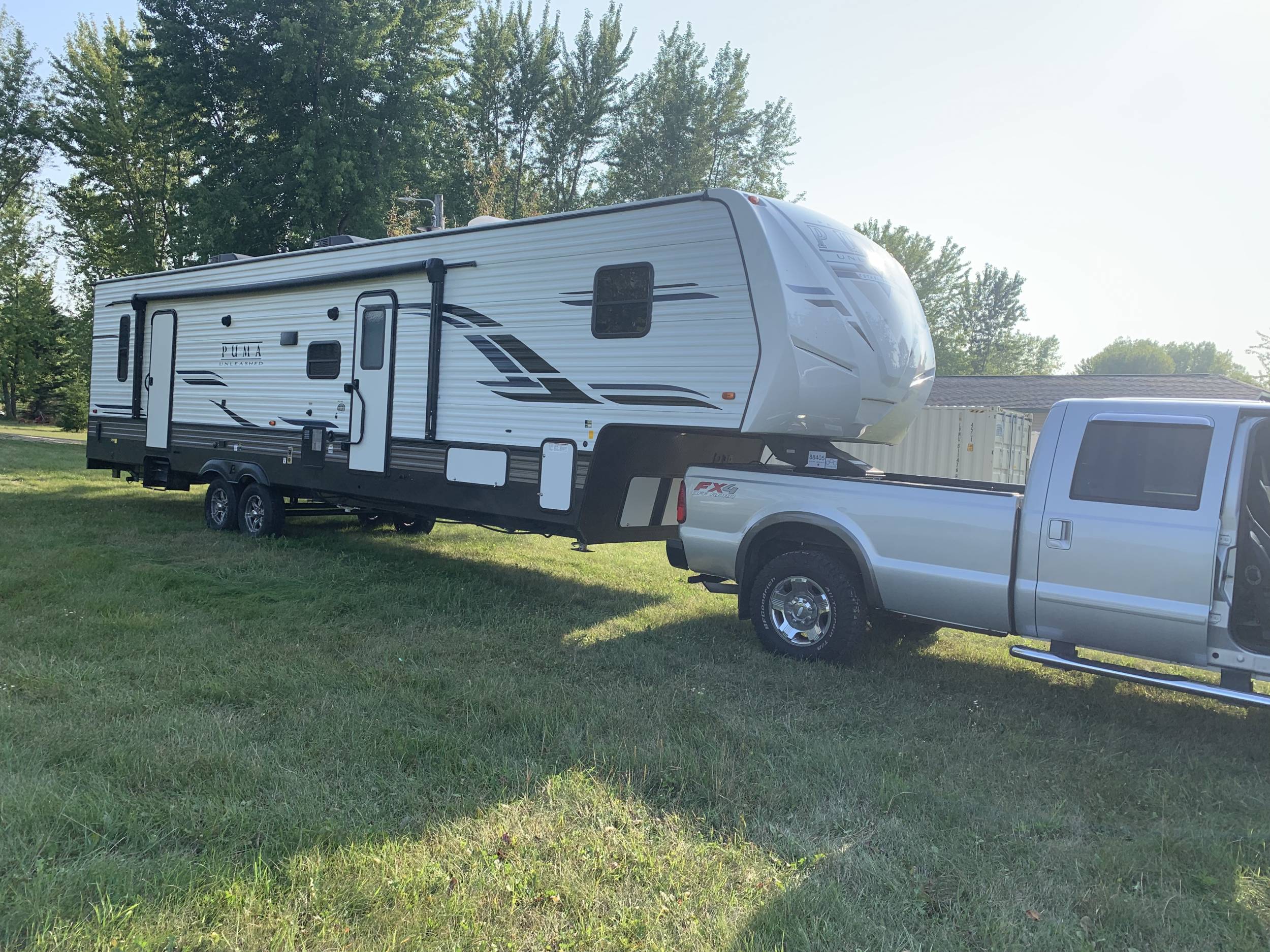 Picking up new camper