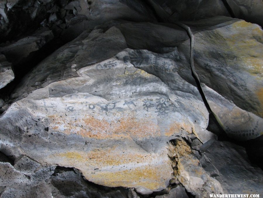 Pictographs in Symbol Bridge Cave