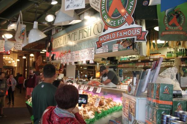 Pikes Public Market in downtown Seattle.