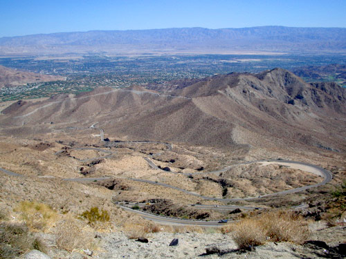 Pines to Palms Hwy. Palm Springs, Ca. 
Never again pulling a Redwood