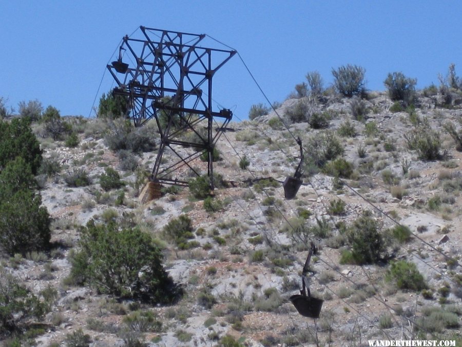 Pioche Aerial Tramway Skyline and Buckets