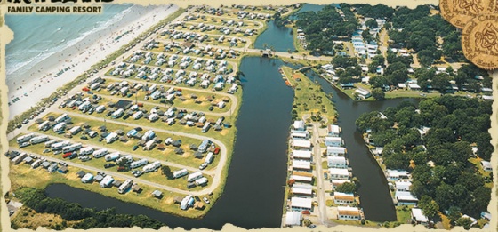 Pirateland Campground fly over