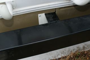 Plastic cover made to seal around rear frame