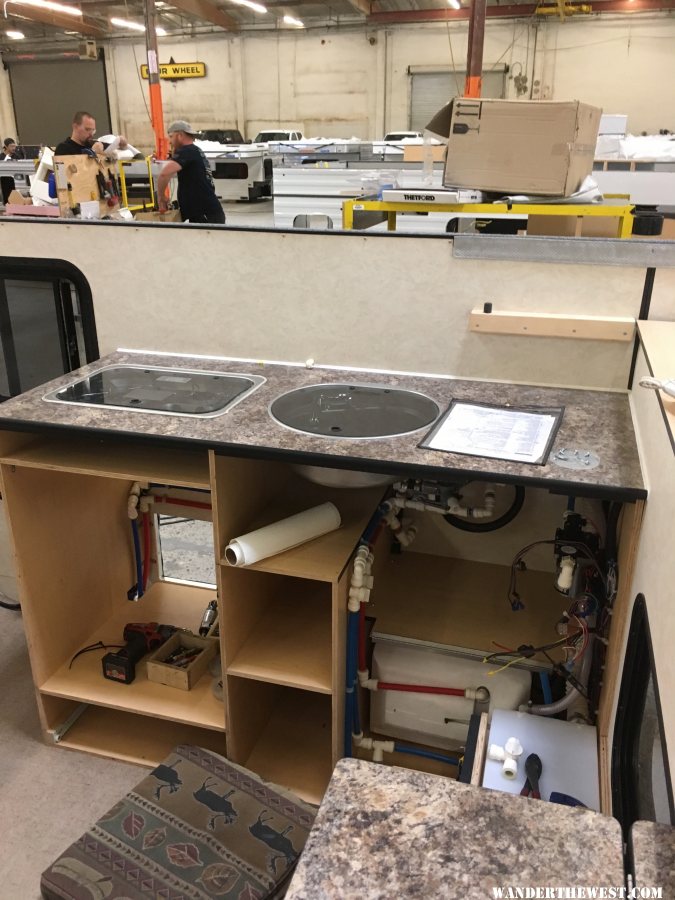 Plumbing Cabinet from Factory Floor