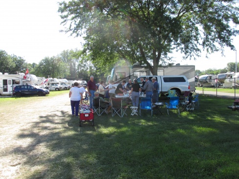 Pot Luck Dinner with other Fr3 owners in 2015 rally. Was great to meet the owners and see the various models.