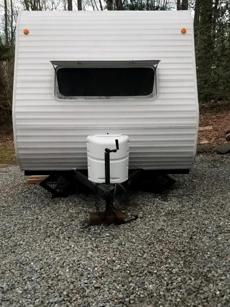 Propane cover: Our "camper warming" gift from mom and dad.