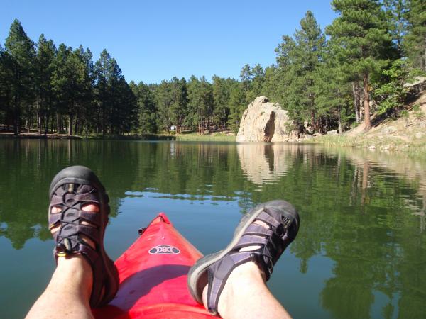 Purple feet Center Lake