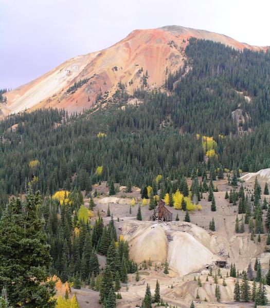 Red Mountain from Red Mountain Mining District Viewpoint near the Idarado Mine 10/11.