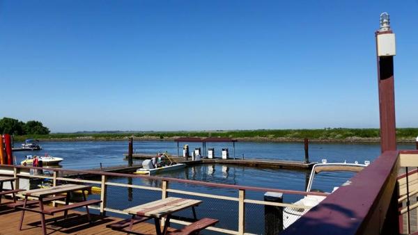 Relaxing at the marina.