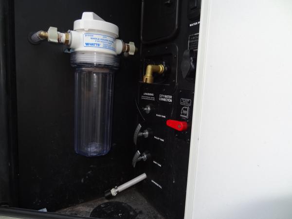 Relocated and upgraded water filter - Watts