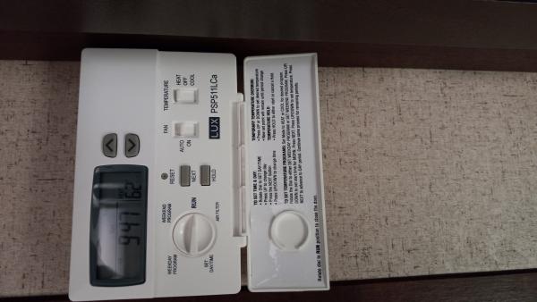 Replacement Thermostat - Works fine to replace OEM thermostat for heat and AC. Has settable on/off range. Dry contacts. Runs on replaceable battery