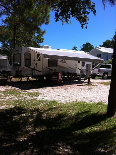 Rivers End Campground, our spot, September 2012