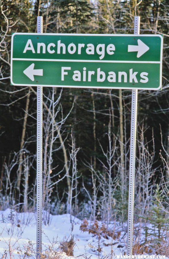 Road Sign at Glennallen