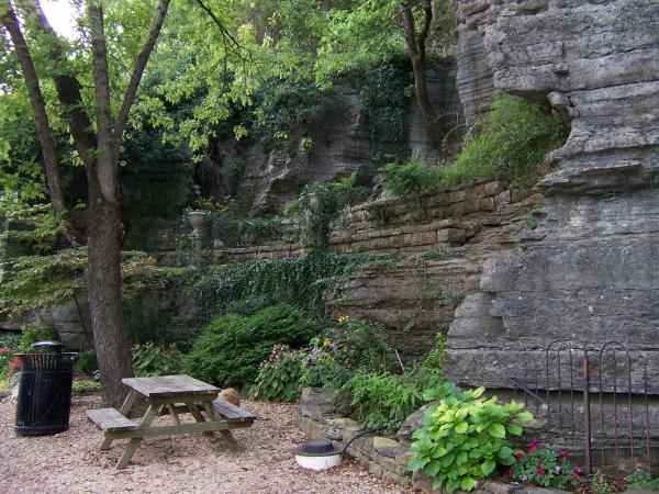 Roadside spring on the historic loop