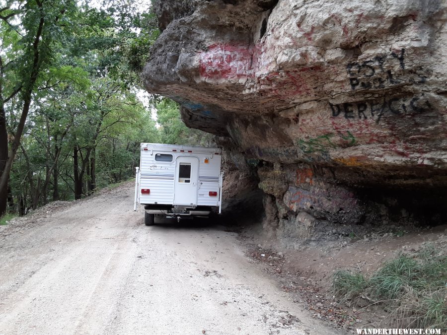 Rock formation in Wisconsin.