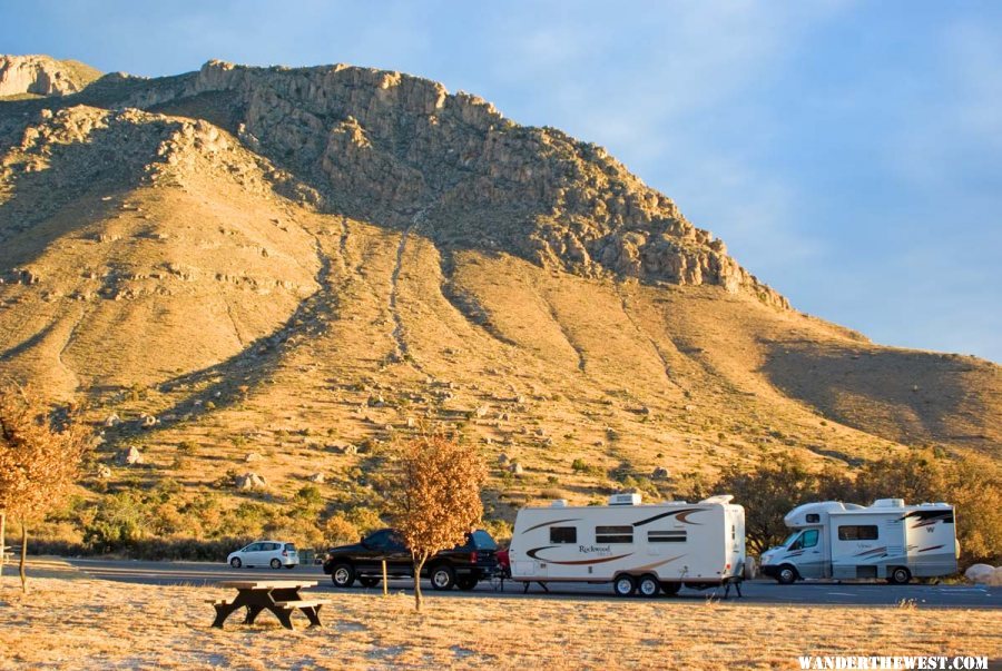 RV Section of Pine Springs Campground