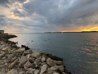 Same Sunset with fishing pier