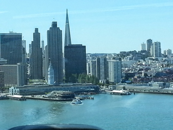 San Francisco downtown from Bay Bridge