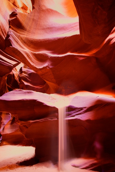 Sand Falls, Upper Antelope Canyon, Navaho Tribal Park