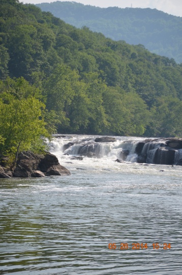 Sandstone Falls on the New River in West Virginia