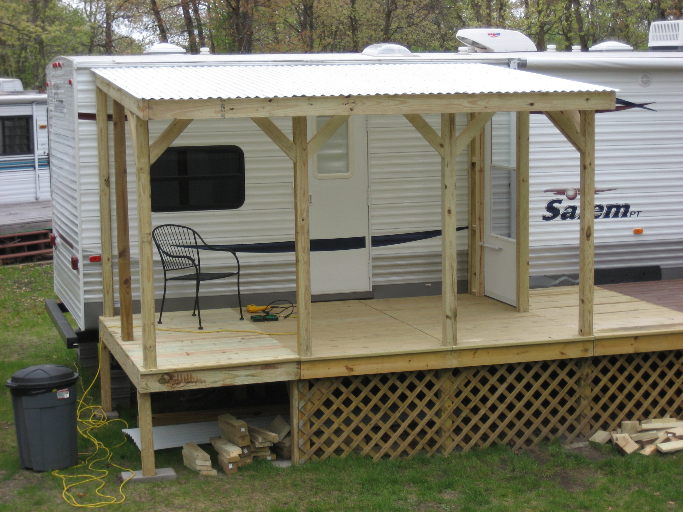 Screen Porch Mod roof view