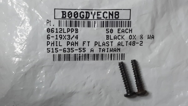 Screws for tail lights