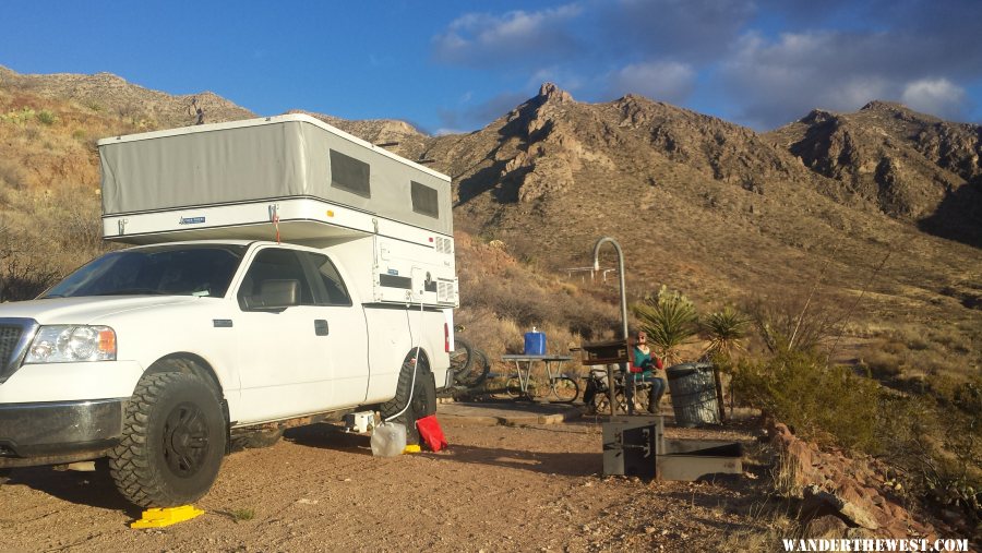 Set Up In The Franklin mountains outside Of El Paso TX